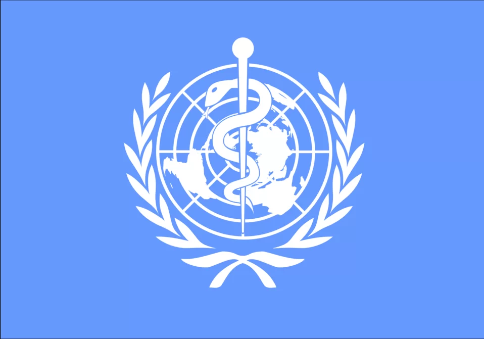 World Health Organization logo in blue and white