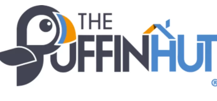 The puffin hut logo