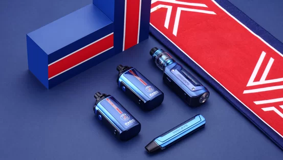 geek vape and paris saint germain branded vape products - Geekvape S100, Geekvape 1FC, and Obelisk 65FC