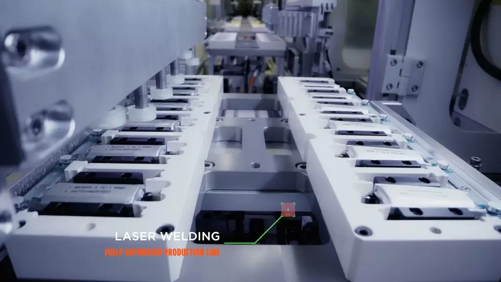 vape mods manufactured on an automated production line laser welding machine
