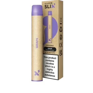ANDS SLIX grape flavoured recyclable disposable vape