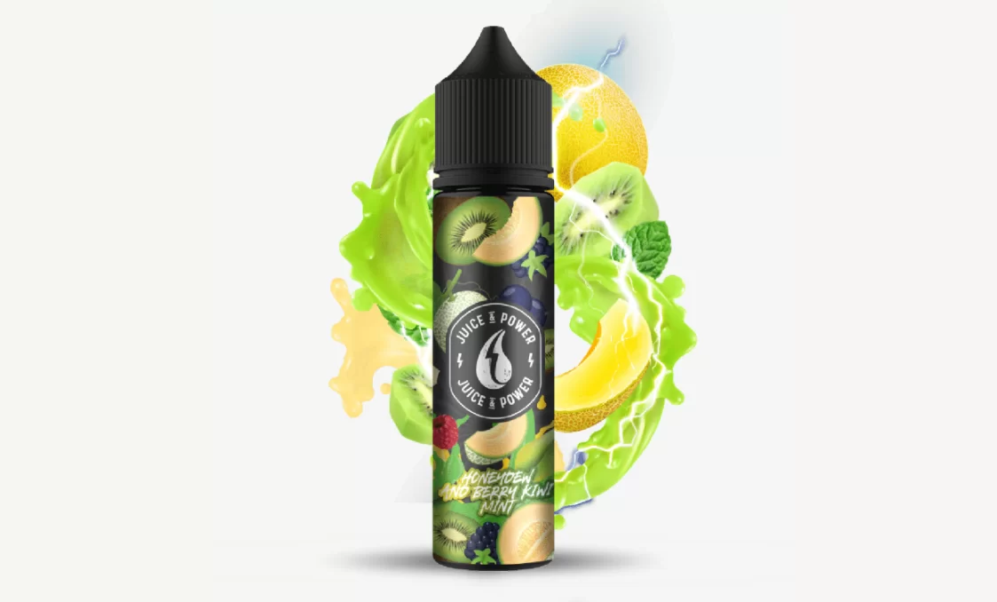 juice n power honeydew and berry kiwi mint shortfill