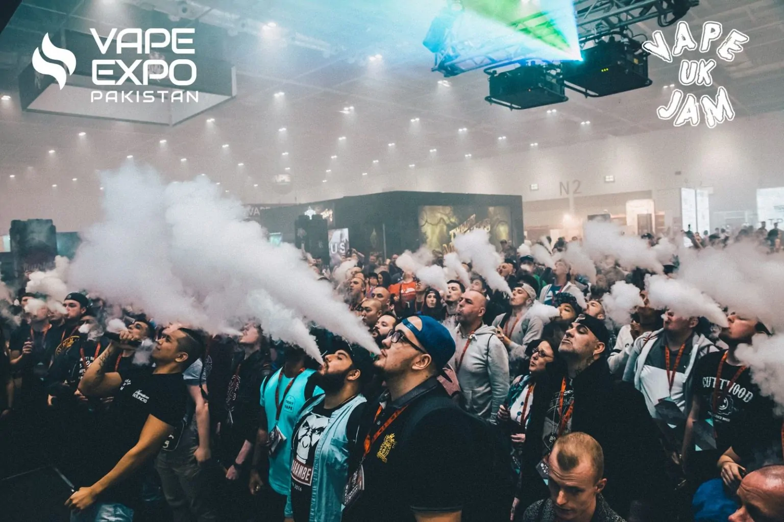 vapers gathered at vaping exhibition Vape Jam organisers of Vape Expo Pakistan